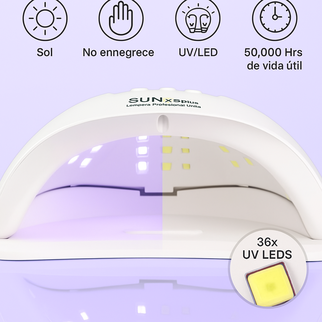 NailPro Sun X5 Plus-lámpara uv led con 36 leds para gel de manicura